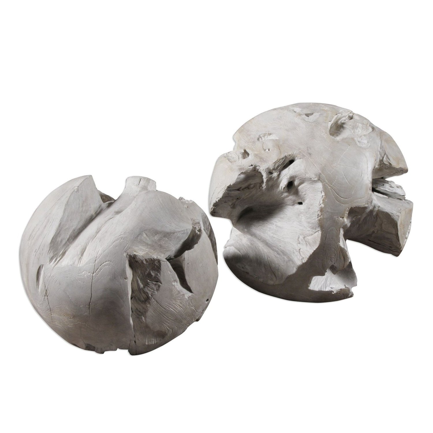Uttermost Ermanno Teak Balls - Set of 2