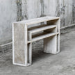 Uttermost Genara Bone White Carved Console Table