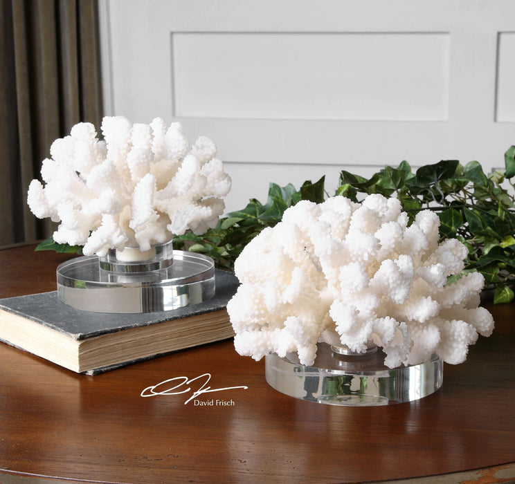 Uttermost Hard Coral Sculptures - Set of 2