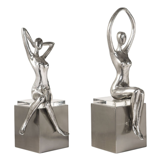 Uttermost Jaylene Silver Sculptures - Set of 2