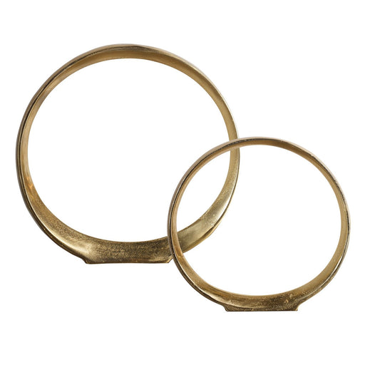 Uttermost Jimena Gold Ring Sculptures - Set of 2