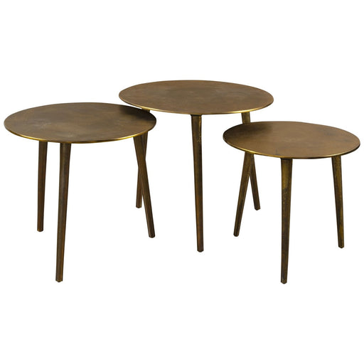 Uttermost Kasai Gold Coffee Tables - Set of 3
