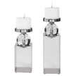 Uttermost Lucian Nickel Candleholders - Set of 2