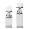 Uttermost Lucian Nickel Candleholders - Set of 2