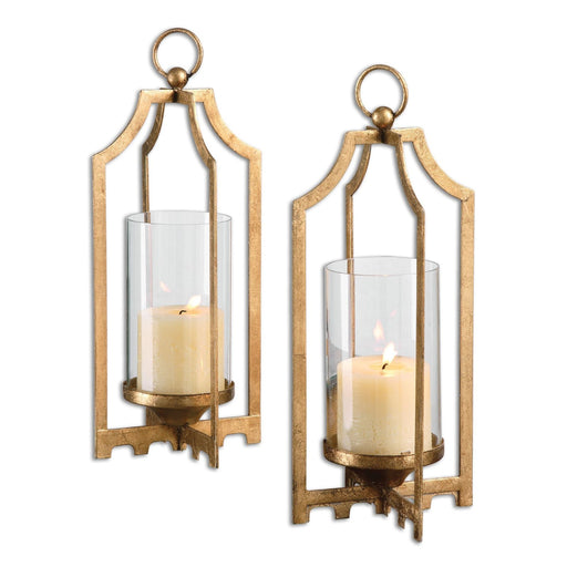 Uttermost Lucy Gold Candleholders - Set of 2