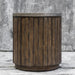 Uttermost Maxfield Wooden Drum Side Table