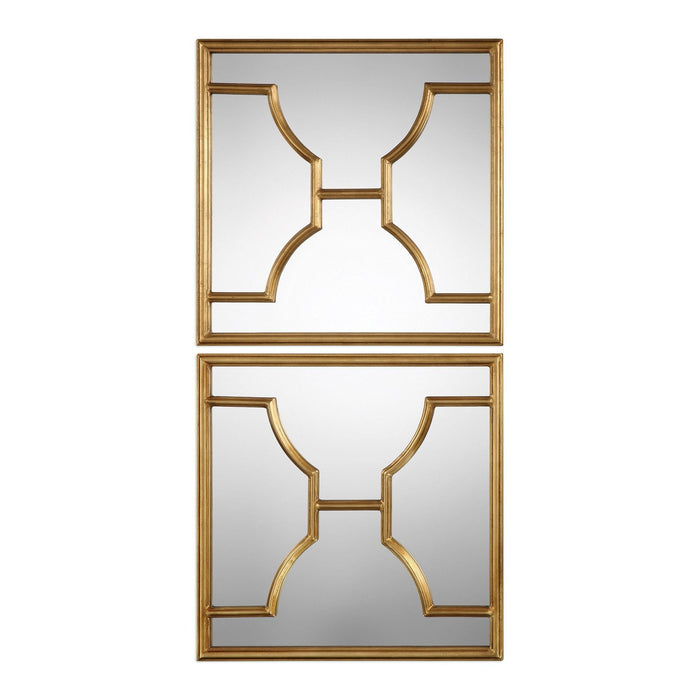 Uttermost Misa Gold Square Mirrors - Set of 2