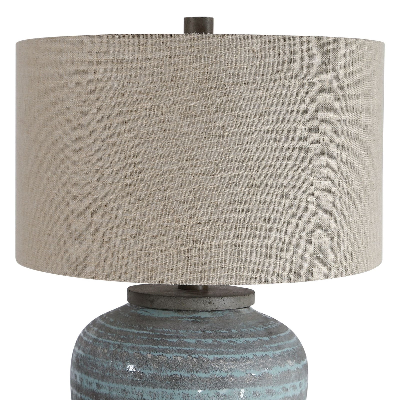 Uttermost Pelia Light Aqua Table Lamp