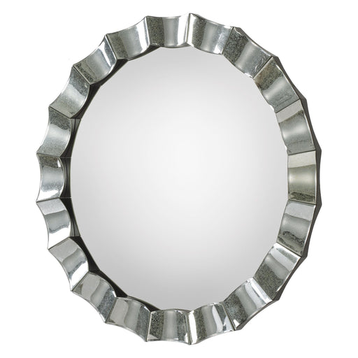 Uttermost Sabino Scalloped Round Mirror