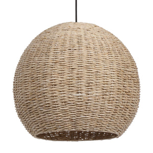 Uttermost Seagrass 1 Light Dome Pendant