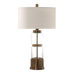 Uttermost Vaiga Glass Column Lamp