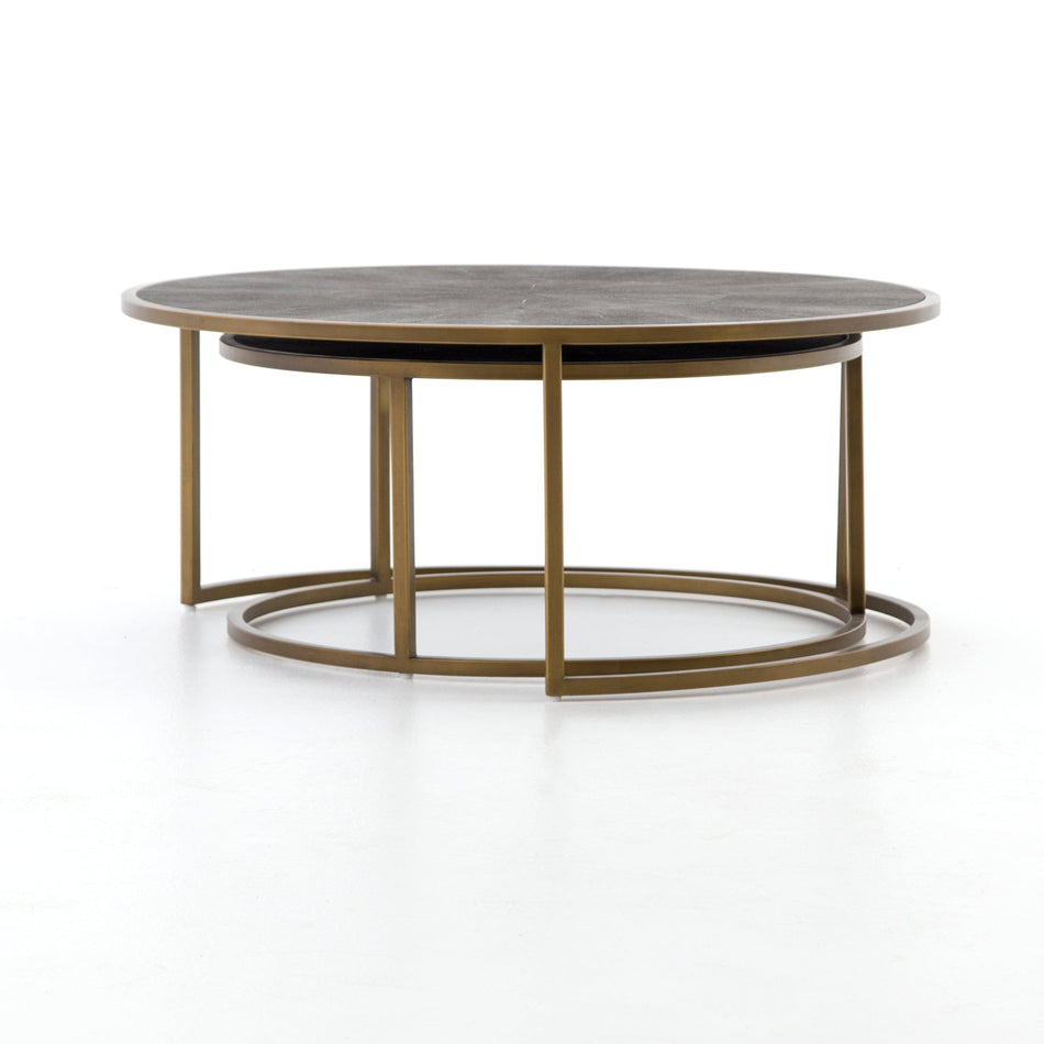 Four Hands Shagreen Nesting Coffee Table