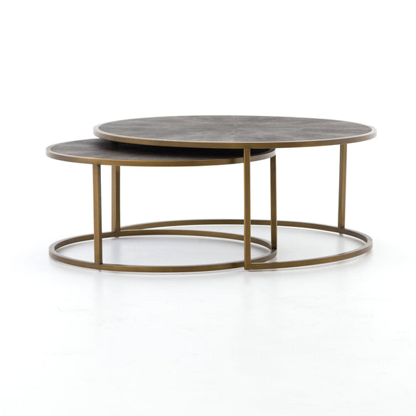 Four Hands Shagreen Nesting Coffee Table