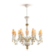 Lladro Ivy and Seed 16 Lights Chandelier Flat Model US