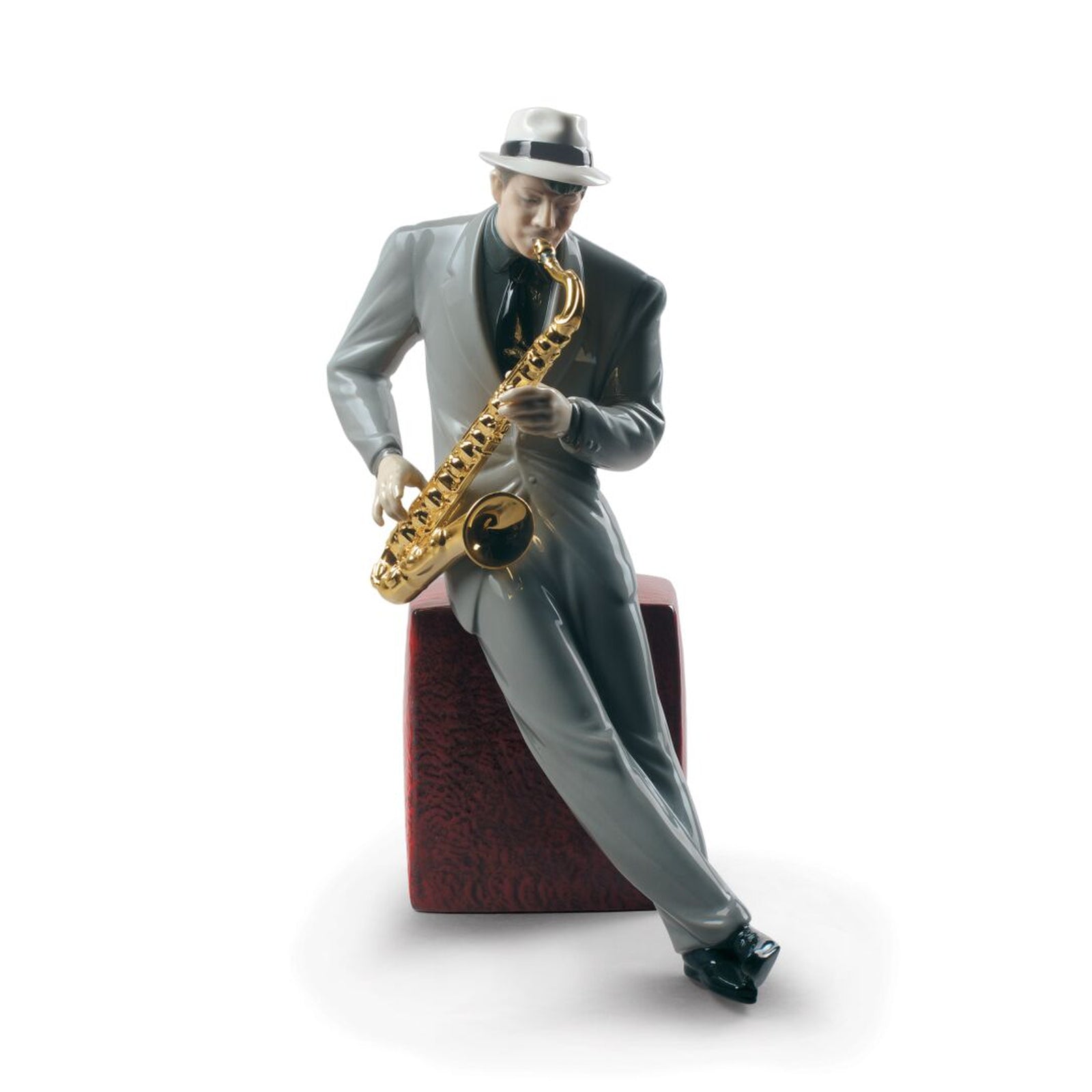 Lladro Jazz Saxophonist Figurine