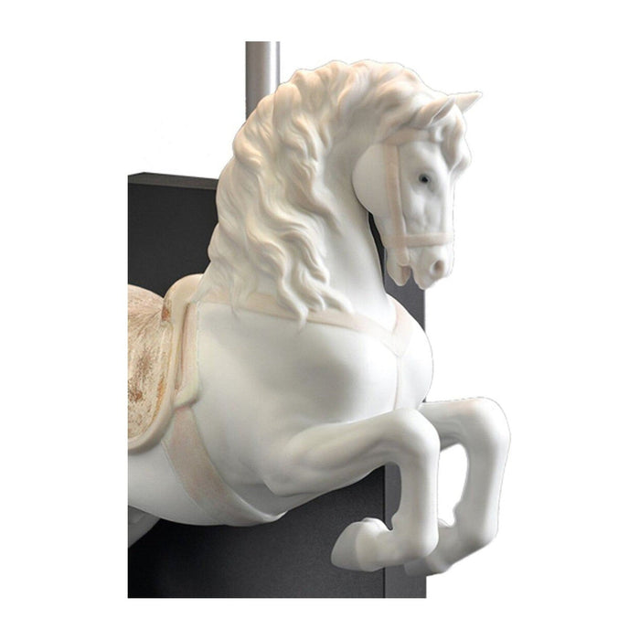 Lladro Horse on Courbette Table Lamp US