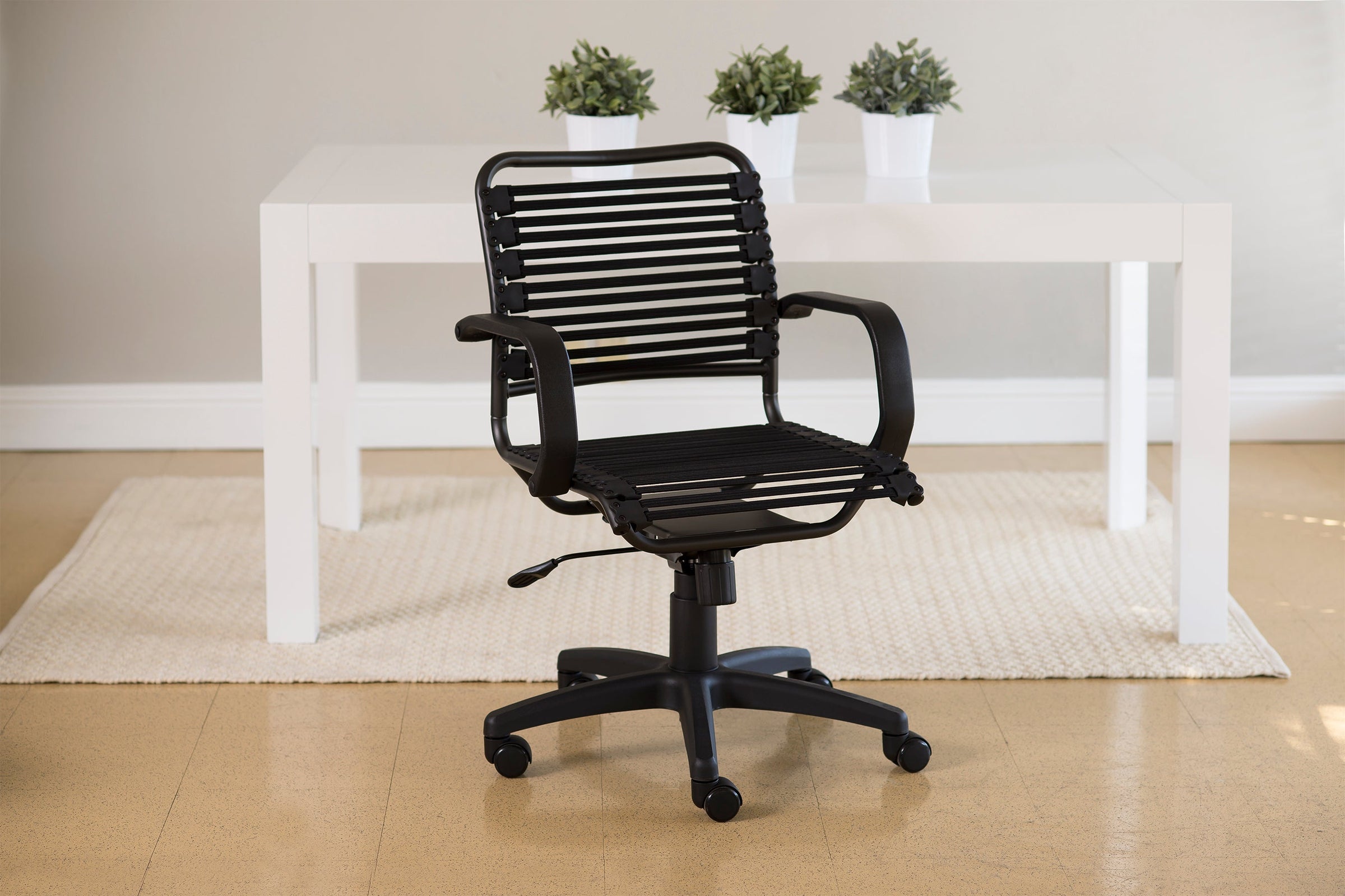 Euro Style Bungie Flat Mid Back Office Chair