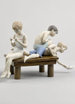 Lladro Paper Boats Children Figurine