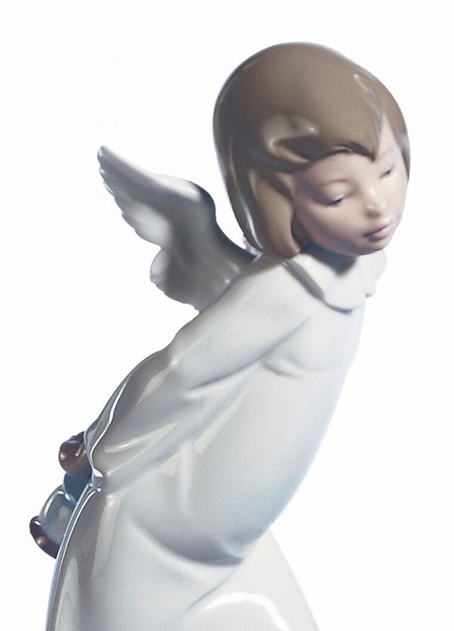 Lladro Curious Angel Figurine