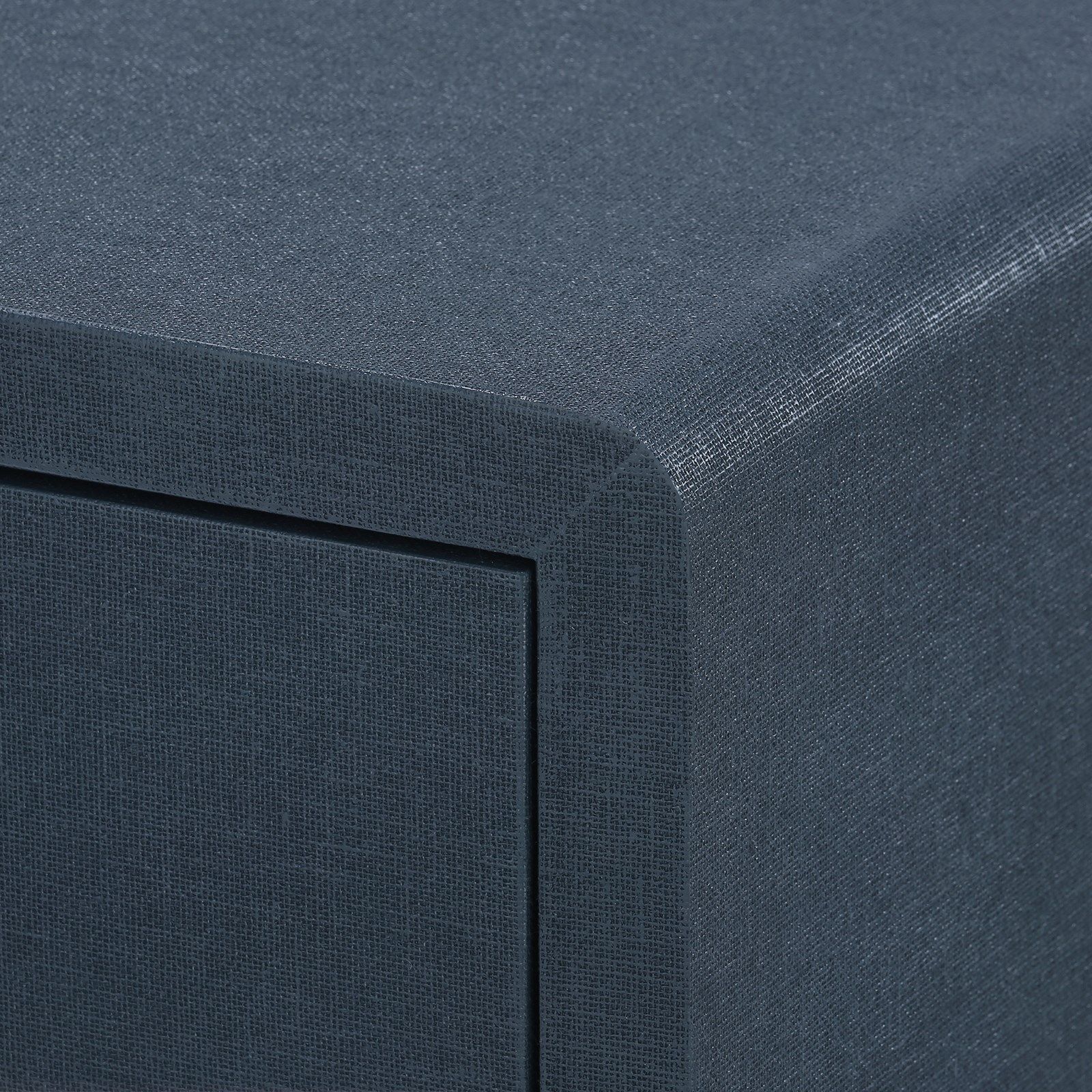 Villa & House Benjamin Linen 1-Drawer Side Table by Bungalow 5