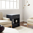 Villa & House Benjamin Linen 1-Drawer Side Table by Bungalow 5