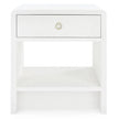 Villa & House Benjamin Linen 1-Drawer Side Table by Bungalow 5