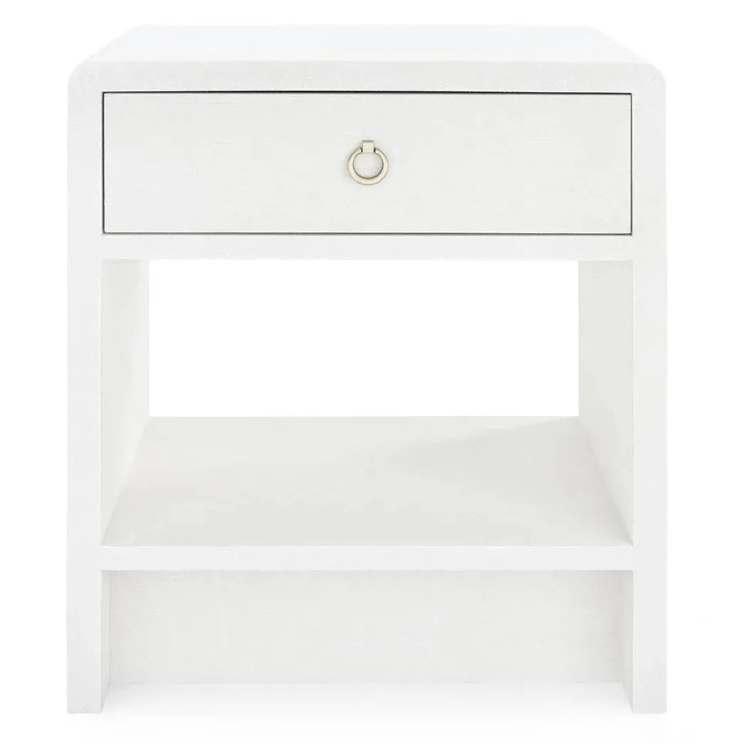 Villa & House Benjamin Linen 1-Drawer Side Table by Bungalow 5