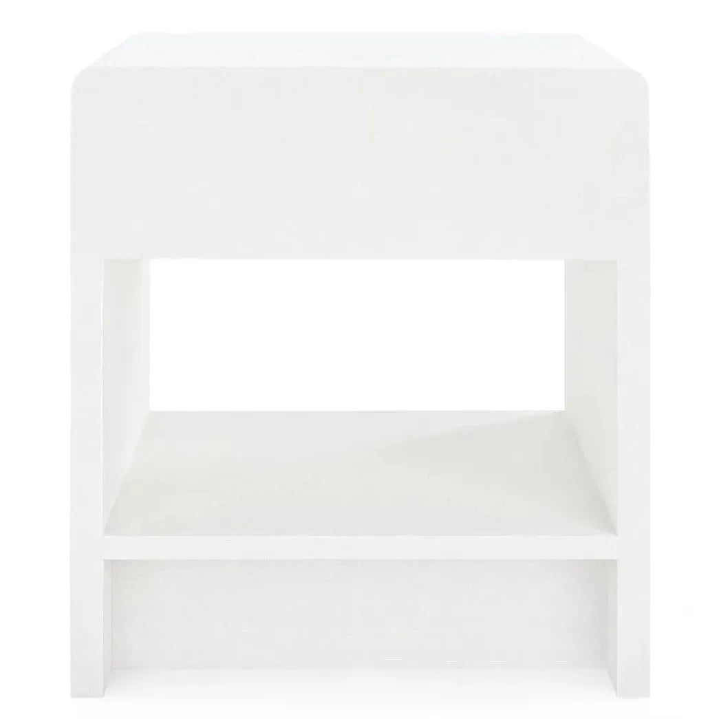 Villa & House Benjamin Linen 1-Drawer Side Table by Bungalow 5