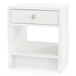 Villa & House Benjamin Linen 1-Drawer Side Table by Bungalow 5