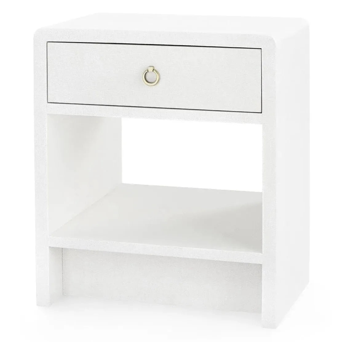 Villa & House Benjamin Linen 1-Drawer Side Table by Bungalow 5