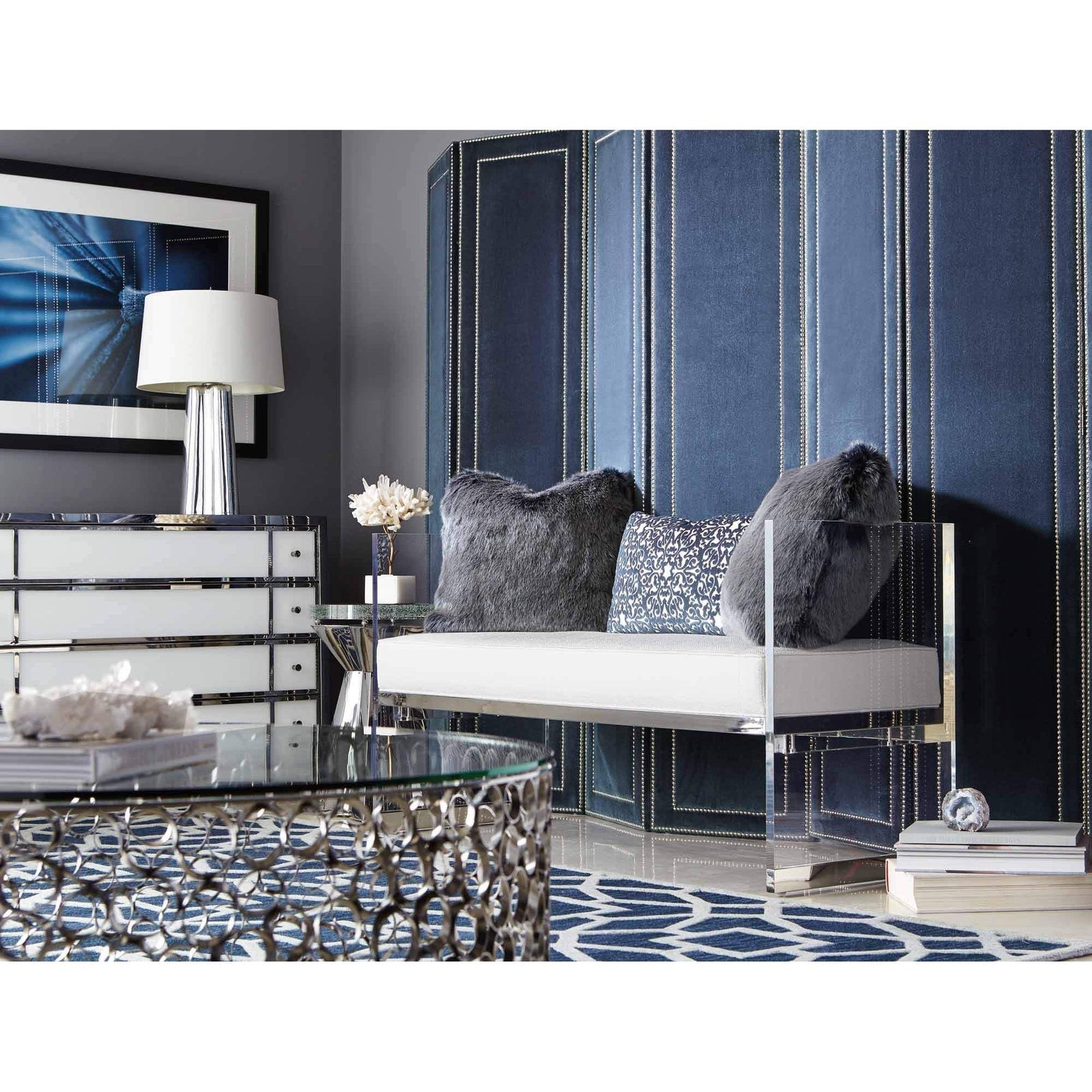 Bernhardt Interiors Anika Round Chairside Table