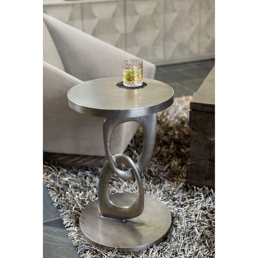 Bernhardt Linea Metal Interlocking Round Chairside Table