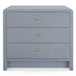 Villa & House Bryant Linen 3-Drawer Side Table