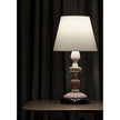 Lladro Firefly Table Lamp Pink and Golden Luster US