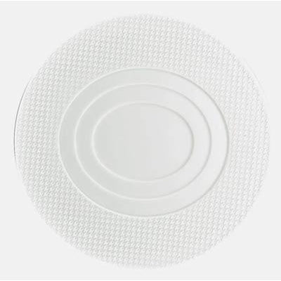 Raynaud Checks Dessert Plate Concentric Ovale Center