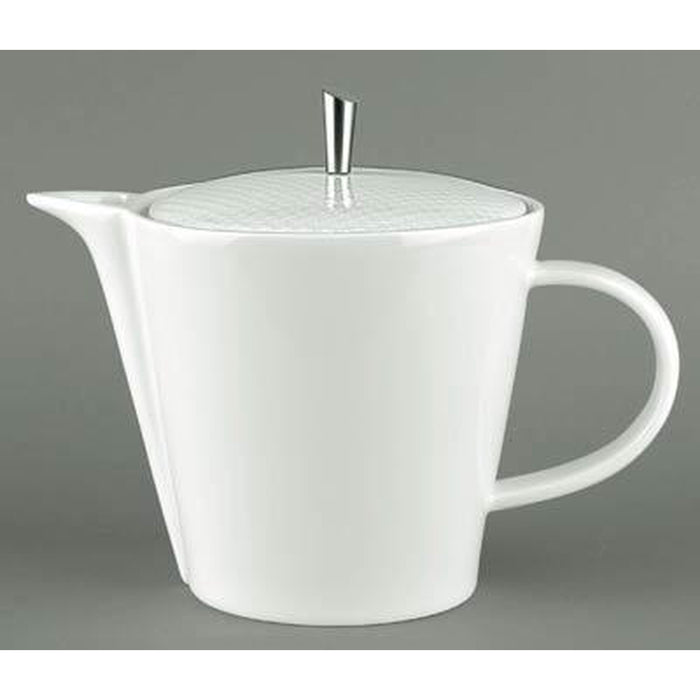 Raynaud Checks Tea / Coffee PotWith Metal Knob