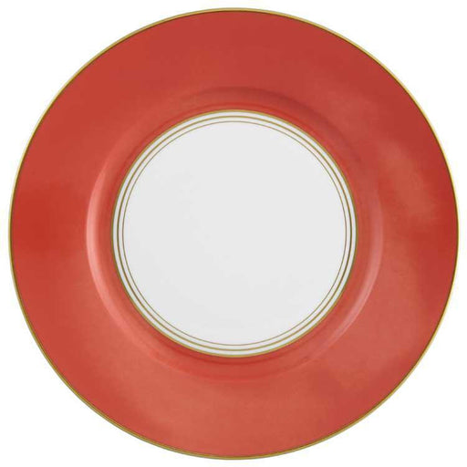 Raynaud Cristobal Rouge / Coral American Dinner Plate N°3