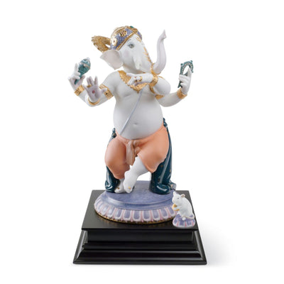 Lladro Dancing Ganesha Figurine Limited Edition