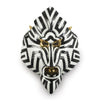 Lladro Mandrill Mask Black and Gold