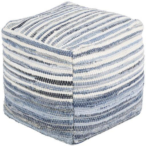 Surya Denim DNPF-001 Pouf