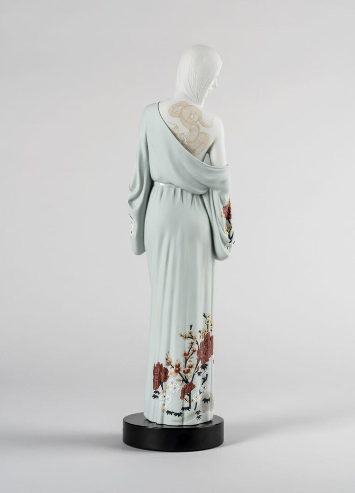 Lladro Beauty with dragon tattoo Woman Figurine