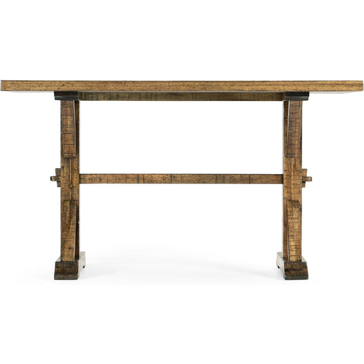Jonathan Charles 54" Solid Medium Driftwood Dining Table