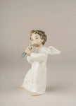 Lladro Angel with Flute Figurine