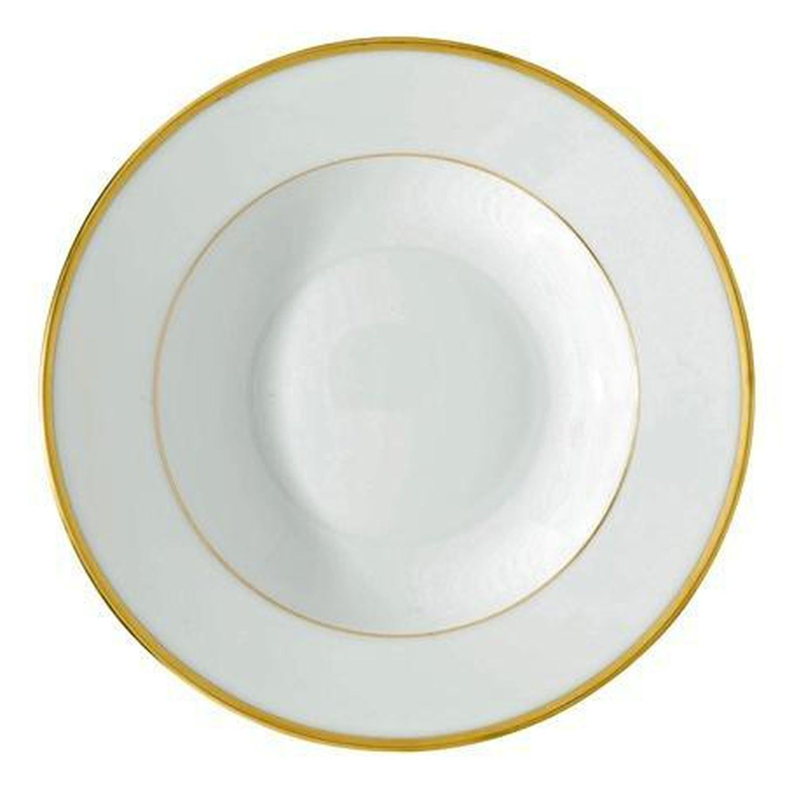 Raynaud Fontainebleau Or Filet Marli French Rim Soup Plate