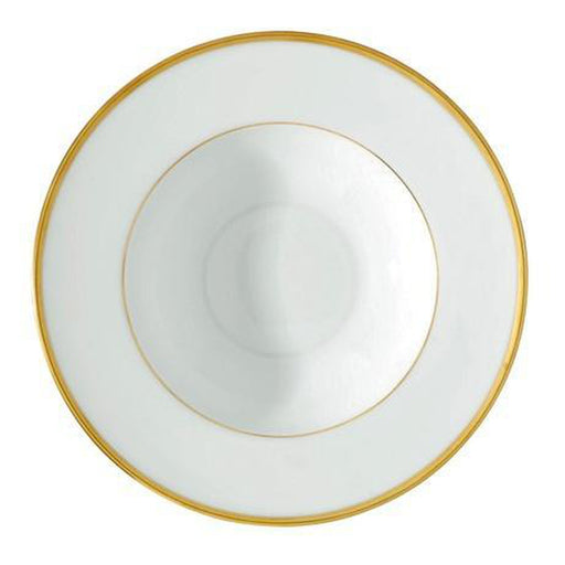 Raynaud Fontainebleau Or Filet Marli Rim Soup Plate