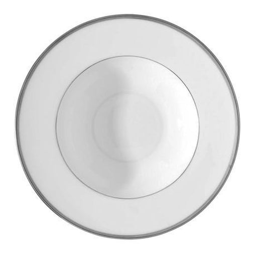 Raynaud Fontainebleau Platinum Filet Marli Rim Soup Plate