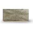 Jonathan Charles Capillary Cast Metal Texture Double Dresser
