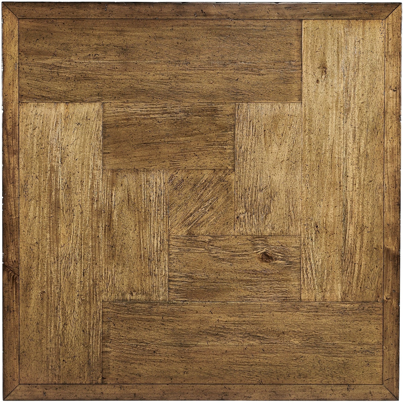 Jonathan Charles Casual Accents Square Coffee Table with Iron Base