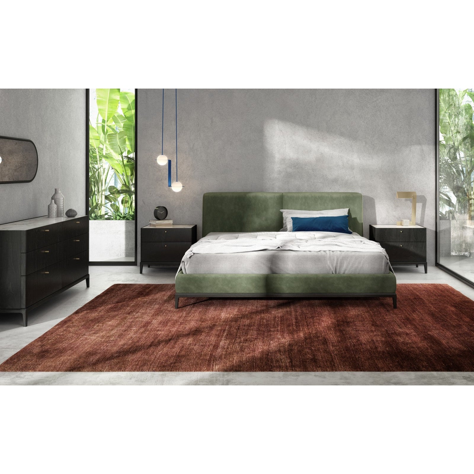 Huppe Hemrik 2 Drawer Small Nightstand