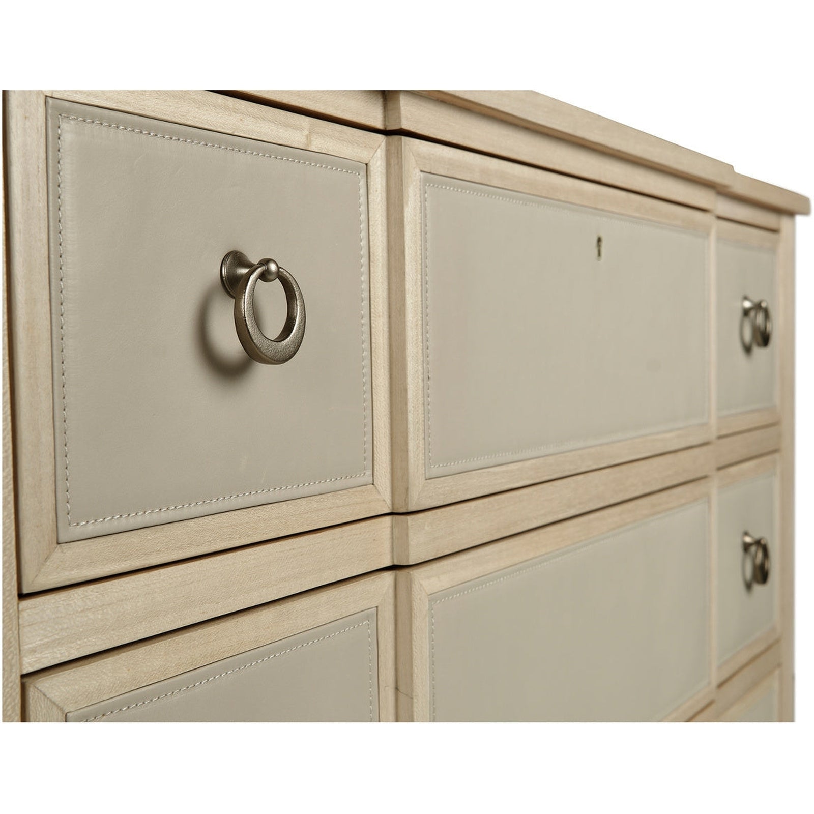 Jonathan Charles Neap Leather Front Chest